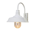 Au�enwandleuchte TRAPANI, IP44, E27 ST64, Stahl / Stallglas klar, wei�