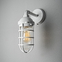 outdoor wall luminaire OLBIA down, round, long E27 IP44, white dimmable