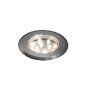 Mini LED Einbau-Bodenspots 3er-Set, I44, 12V, je 0.72W 3000K 12lm, Edelstahl 304 / Klarglas