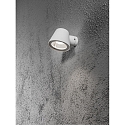 Au�en-Wandleuchte TRIESTE, GU10 max. 35W, Wei�, Aluminium / Acrylglas klar