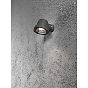 Au�enwandleuchte TRIESTE, GU10 max. 35W, Schwarz, Aluminium / Acrylglas klar