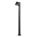 Wegeleuchte TRIESTE mit Pfahl, GU10 max. 35W, Schwarz, Aluminium / Acrylglas klar