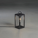 Konstsmide lantern BOLOGNA E27 IP44, black dimmable