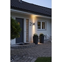 Konstsmide Au�en-Wandleuchte MODENA, Up/Down, mit doppeltem Lichtkegel, IP44, 2x GU10 max. 35W, Grau, Aluminium / Klarglas