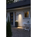 Konstsmide Au�en-Wandleuchte MODENA, IP44, GU10 max. 35W, Grau, Aluminium / Klarglas