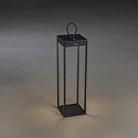 Outdoor LED accu-lantern RAVELLO, IP54, 2.2W 3000K 180lm, dimmable, black, big, 50cm