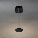 Konstsmide Outdoor LED accu table lamp POSITANO, IP54, 2.2W 2700/3000K 180lm, dimmable, witch USB charging dock, black