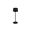 Konstsmide Outdoor LED Akku-Tischleuchte NICE, IP54, 2.5W 2700K/3000K 120lm, mit Touch-Dimmer, Schwarz