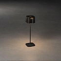 Konstsmide Outdoor LED Akku-Tischleuchte NICE, IP54, 2.5W 2700K/3000K 120lm, mit Touch-Dimmer, Schwarz