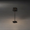Konstsmide Outdoor LED Akku-Tischleuchte NICE, IP54, 2.5W 2700K/3000K 120lm, mit Touch-Dimmer, Schwarz