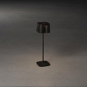 Konstsmide Outdoor LED Akku-Tischleuchte NICE, IP54, 2.5W 2700K/3000K 120lm, mit Touch-Dimmer, Schwarz
