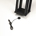 Outdoor LED accu table lamp CANNES, IP54, 2.2W 2700/3000K 180lm, dimmable, black