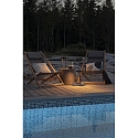Konstsmide Outdoor LED accu-lantern RAVELLO, IP54, 2.2W 2700/3000K 140lm, dimmable, with hook, black