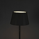 Konstsmide battery floor lamp POMEZIA IP54, black dimmable