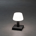 Konstsmide battery table lamp MONACO IP54, dark grey dimmable