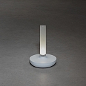 Konstsmide battery table lamp BIARRITZ IP54, white dimmable