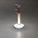 Konstsmide battery table lamp BIARRITZ IP54, white dimmable