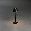 Konstsmide battery table lamp CAPRI MINI IP54, black dimmable
