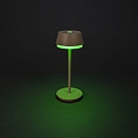 battery table lamp LYON with USB connection, CCT Switch, RGB, with touch dimmer IP54, terracotta dimmable