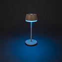 battery table lamp LYON with USB connection, CCT Switch, RGB, with touch dimmer IP54, terracotta dimmable