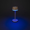 battery table lamp LYON with USB connection, CCT Switch, RGB, with touch dimmer IP54, terracotta dimmable
