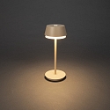 battery table lamp LYON with USB connection, CCT Switch, RGB, with touch dimmer IP54, terracotta dimmable