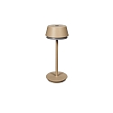 battery table lamp LYON with USB connection, CCT Switch, RGB, with touch dimmer IP54, terracotta dimmable