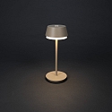 battery table lamp LYON with USB connection, CCT Switch, RGB, with touch dimmer IP54, terracotta dimmable
