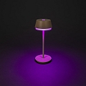 battery table lamp LYON with USB connection, CCT Switch, RGB, with touch dimmer IP54, terracotta dimmable