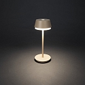 battery table lamp LYON with USB connection, CCT Switch, RGB, with touch dimmer IP54, terracotta dimmable