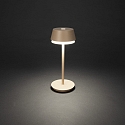 battery table lamp LYON with USB connection, CCT Switch, RGB, with touch dimmer IP54, terracotta dimmable