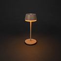 battery table lamp LYON with USB connection, CCT Switch, RGB, with touch dimmer IP54, terracotta dimmable