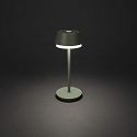 Konstsmide battery table lamp LYON with USB connection, CCT Switch, RGB, with touch dimmer IP54, green, grey dimmable