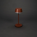 Konstsmide battery table lamp LYON with USB connection, CCT Switch, RGB, with touch dimmer IP54, terracotta dimmable