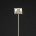 Konstsmide battery floor lamp NICE square, with USB connection, CCT Switch, with touch dimmer IP54, white dimmable