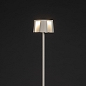 Konstsmide battery floor lamp NICE square, with USB connection, CCT Switch, with touch dimmer IP54, white dimmable