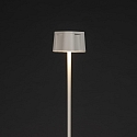 Konstsmide battery floor lamp NICE square, with USB connection, CCT Switch, with touch dimmer IP54, white dimmable