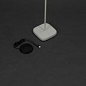 Konstsmide battery floor lamp NICE square, with USB connection, CCT Switch, with touch dimmer IP54, white dimmable