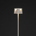Konstsmide battery floor lamp NICE square, with USB connection, CCT Switch, with touch dimmer IP54, white dimmable