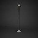 Konstsmide battery floor lamp NICE square, with USB connection, CCT Switch, with touch dimmer IP54, white dimmable