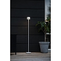 Konstsmide battery floor lamp NICE square, with USB connection, CCT Switch, with touch dimmer IP54, white dimmable