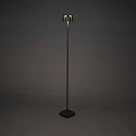 Konstsmide battery floor lamp NICE square, with USB connection, CCT Switch, with touch dimmer IP54, black dimmable