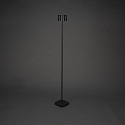 Konstsmide battery floor lamp NICE square, with USB connection, CCT Switch, with touch dimmer IP54, black dimmable