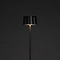 Konstsmide battery floor lamp NICE square, with USB connection, CCT Switch, with touch dimmer IP54, black dimmable