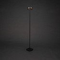 Konstsmide battery floor lamp NICE square, with USB connection, CCT Switch, with touch dimmer IP54, black dimmable