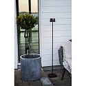 Konstsmide battery floor lamp NICE square, with USB connection, CCT Switch, with touch dimmer IP54, black dimmable