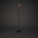 Konstsmide battery floor lamp NICE square, with USB connection, CCT Switch, with touch dimmer IP54, rust dimmable