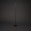 Konstsmide battery floor lamp NICE square, with USB connection, CCT Switch, with touch dimmer IP54, rust dimmable