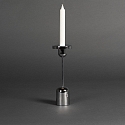 Konstsmide battery table lamp CASSIS with USB connection, with touch dimmer IP54, polished aluminium, silver dimmable