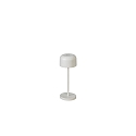battery table lamp LILLE MINI with USB connection, with touch dimmer IP54, white dimmable